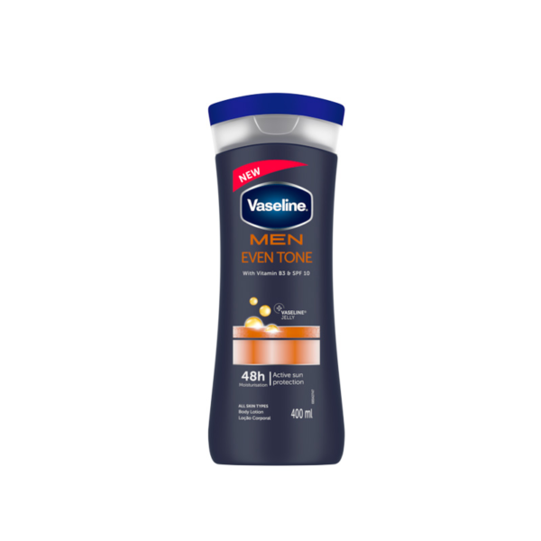 Découvrez VASELINE Men Even Tone Lait Corps Unifiant Homme Avec SPF 10 en pharmacie à Abidjan et en Côte d’Ivoire avec Pharmo.ci. Accédez rapidement aux informations sur les pharmacies proposant VASELINE Men Even Tone Lait Corps Unifiant Homme Avec SPF 10.