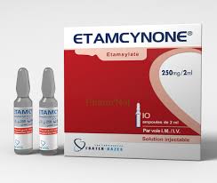 Découvrez ETAMSYLATE 250 mg / 2 ml amp. inj. bte/10 en pharmacie à Abidjan et en Côte d’Ivoire avec Pharmo.ci. Accédez rapidement aux informations sur les pharmacies proposant ETAMSYLATE 250 mg / 2 ml amp. inj. bte/10.