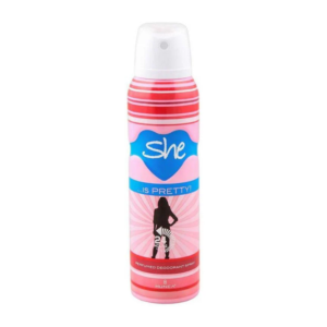 Découvrez SHE IS PRETTY DEO SPRAY 150ML en pharmacie à Abidjan et en Côte d’Ivoire avec Pharmo.ci. Accédez rapidement aux informations sur les pharmacies proposant SHE IS PRETTY DEO SPRAY 150ML.